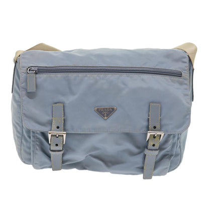 Prada Shoulder Bag Nylon Light Blue  ar9923