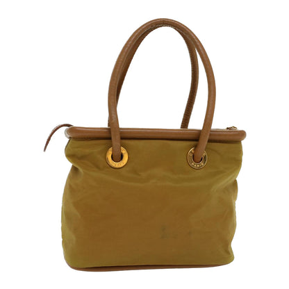 Celine Hand Bag Nylon Khaki  ar9963