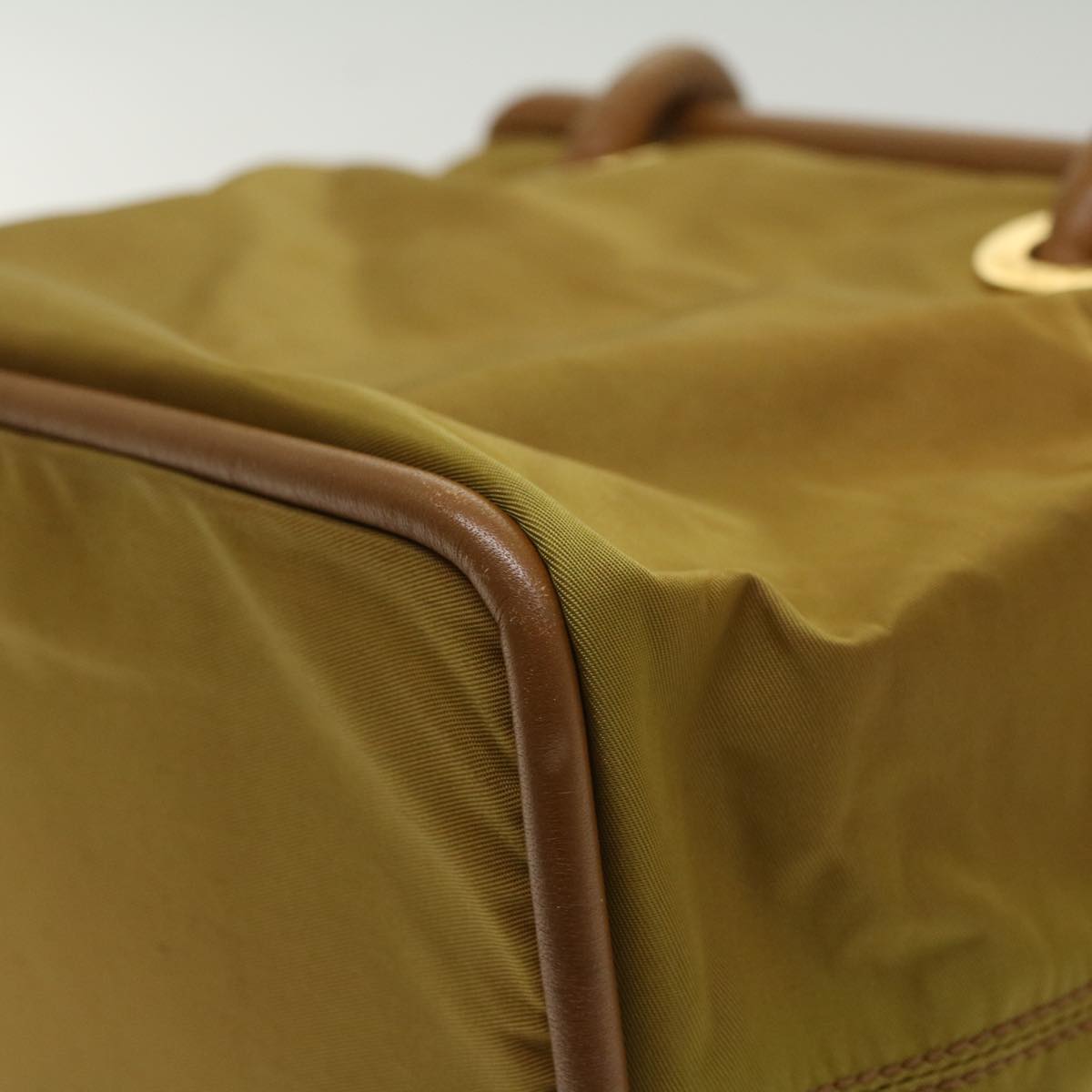 Celine Hand Bag Nylon Khaki  ar9963