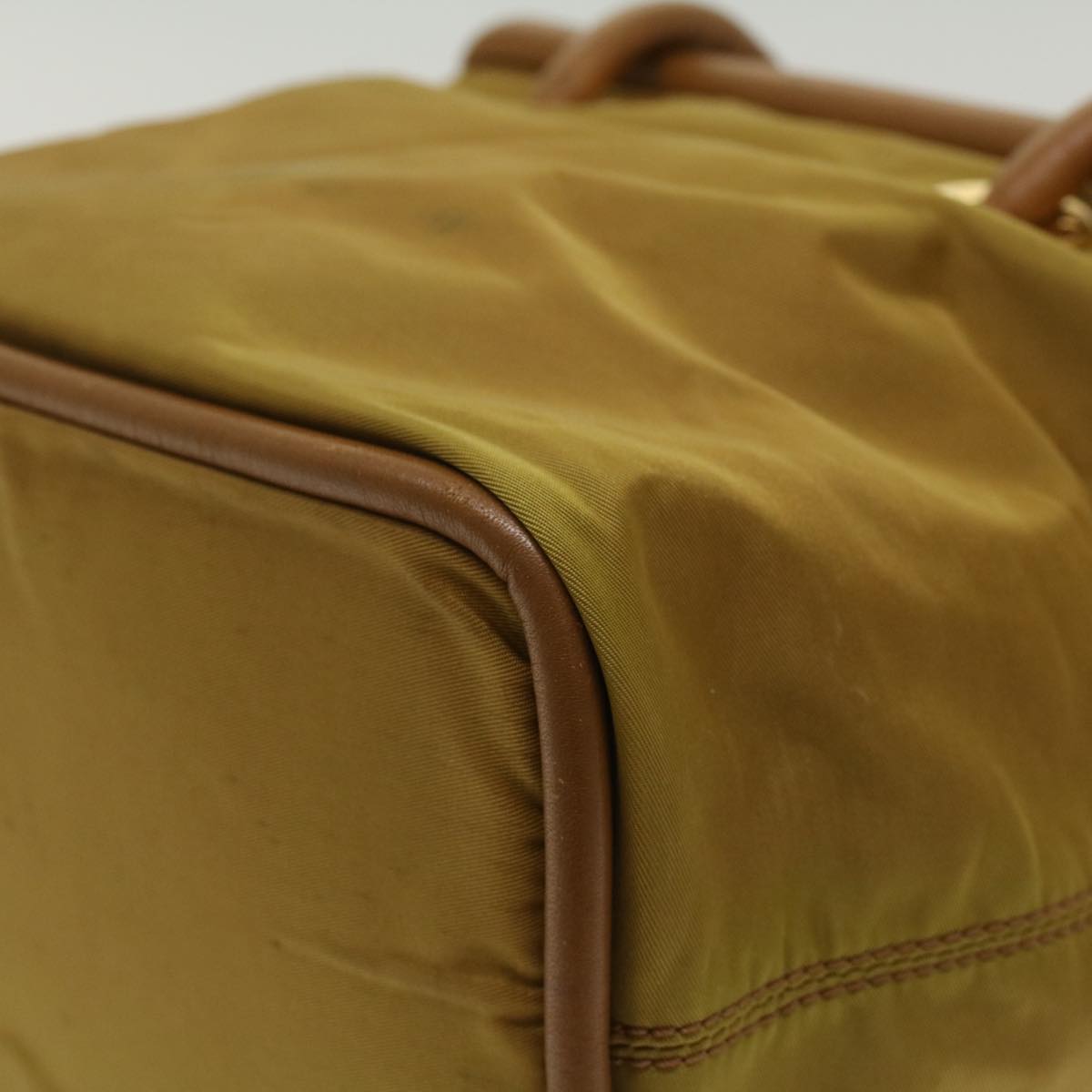 Celine Hand Bag Nylon Khaki  ar9963