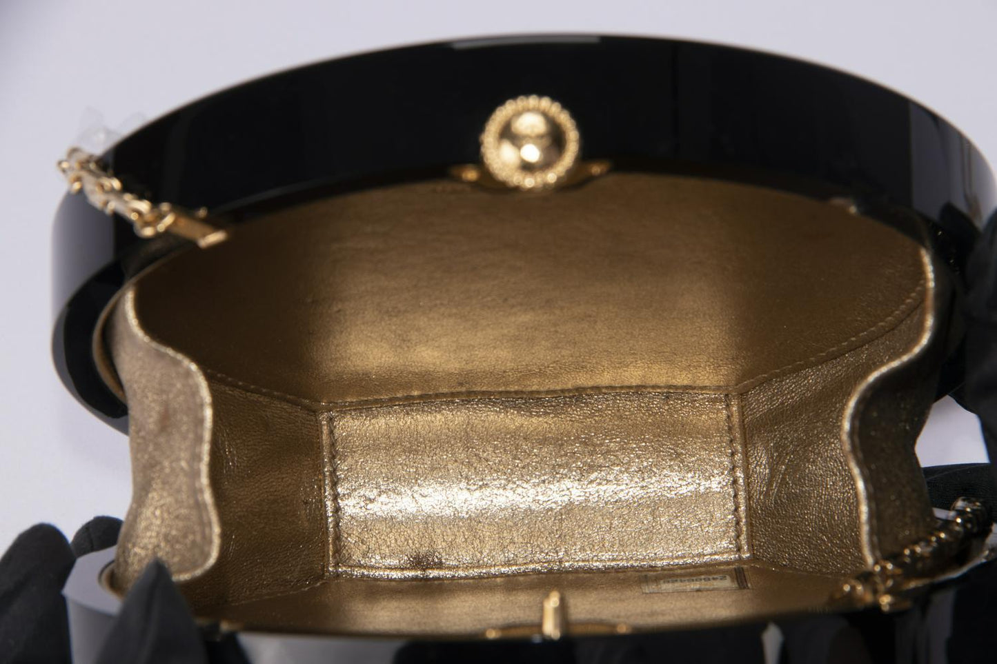 Chanel Cruise Owl Embellished Black Box (2488xxxx) (A94658 Y83354 C0286), Gold Hardware, with , Dust Cover