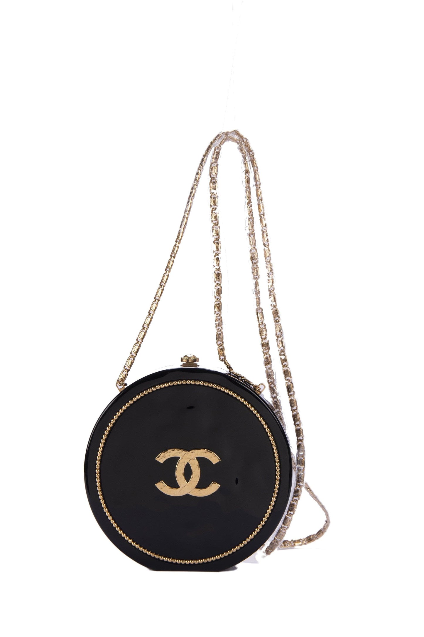 Chanel Cruise Owl Embellished Black Box (2488xxxx) (A94658 Y83354 C0286), Gold Hardware, with , Dust Cover
