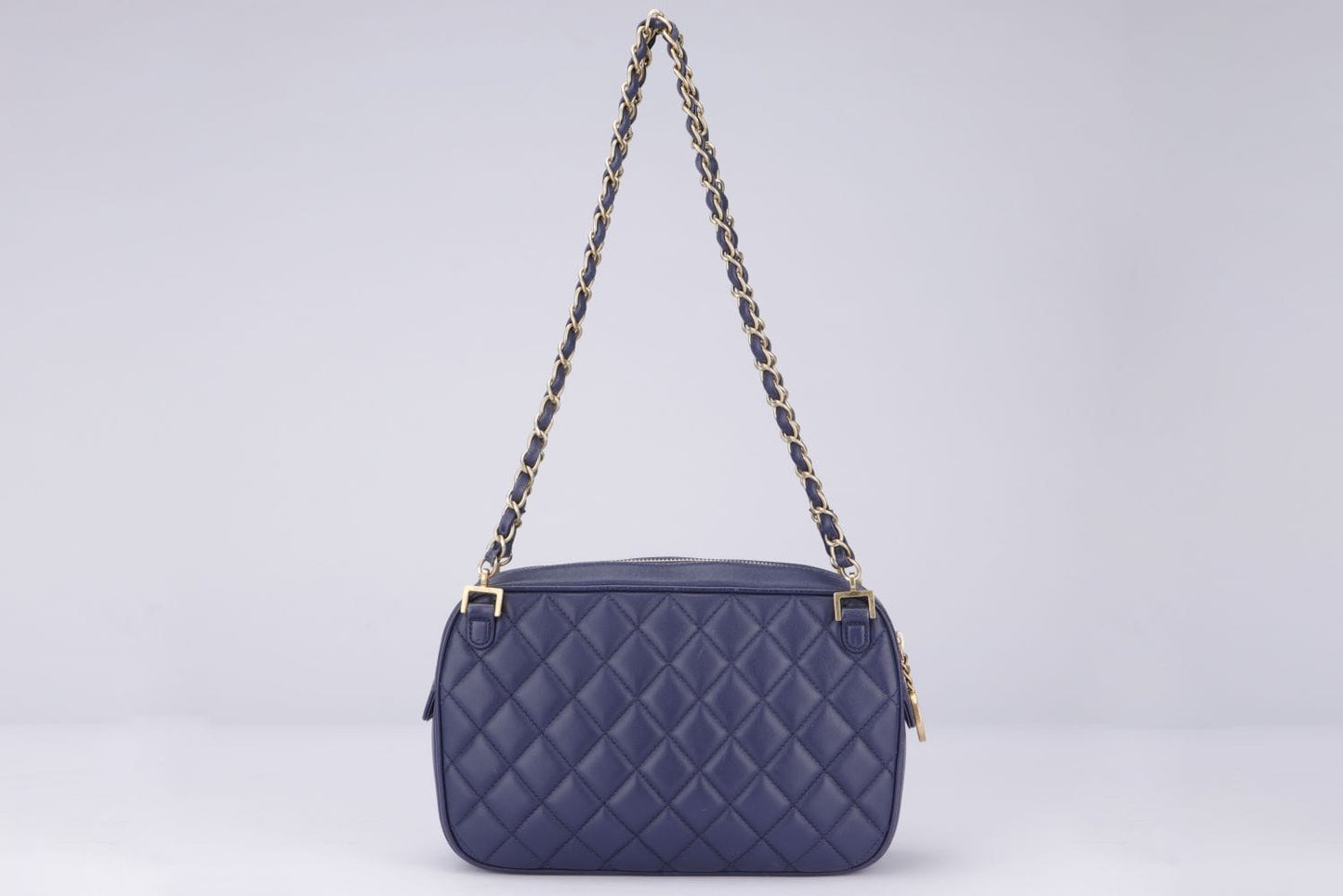 Chanel Indigo Blue Lambskin Camera Bag