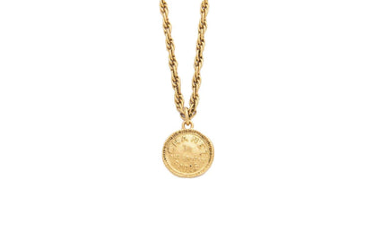 Chanel Vintage Cambon Small Plated Necklace 41CM