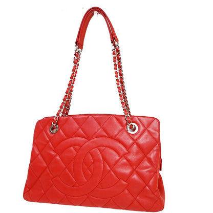 Chanel Cc Logo Chain Shoulder Bag Caviar