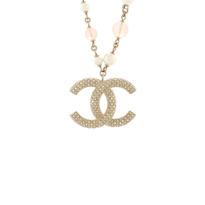 Chanel Cc Long Pendant Necklace Metal