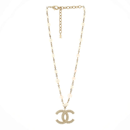 Chanel Cc Long Pendant Necklace Metal