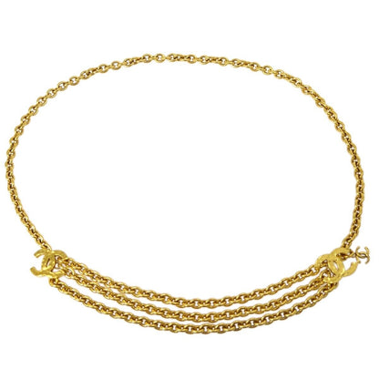 Chanel Cc Chain Belt Gold Small Good