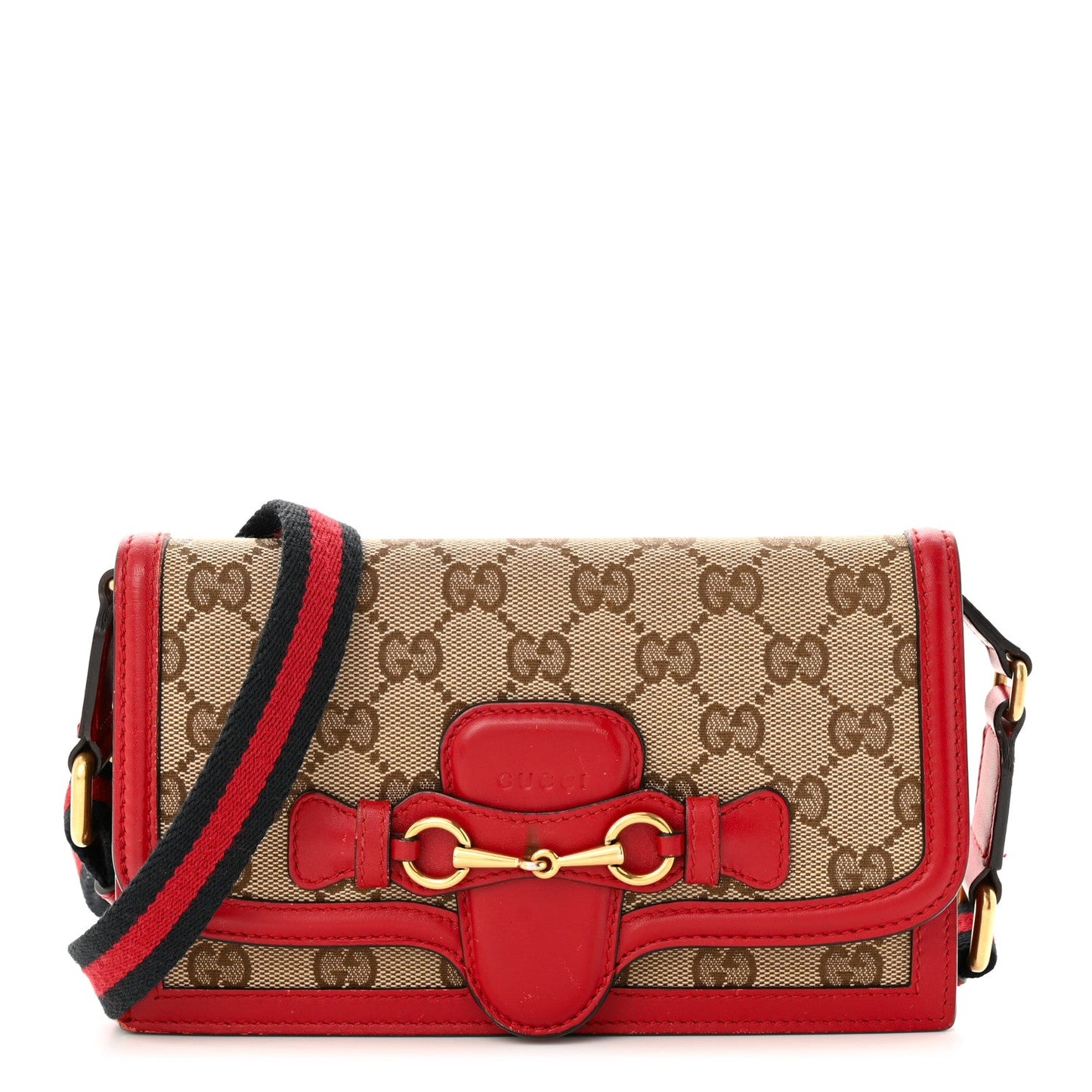 Gucci Lady Web Convertible Wallet Beige