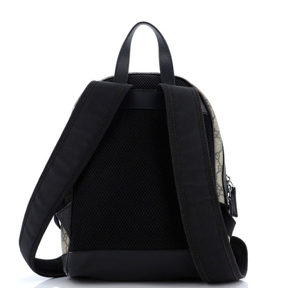 Gucci Zip Pocket Backpack Gg Coated