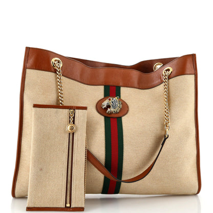Gucci Rajah Chain Tote Canvas Large
