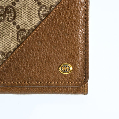 Gucci Gg Pvc Leather Long Wallet Brown