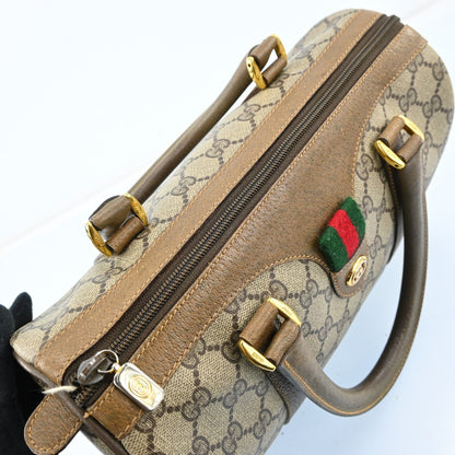 Gucci Web Sherry Line Boston Bag Pvc