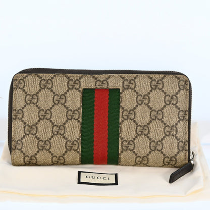 Gucci Sherry Line Zip Roud Long Wallet