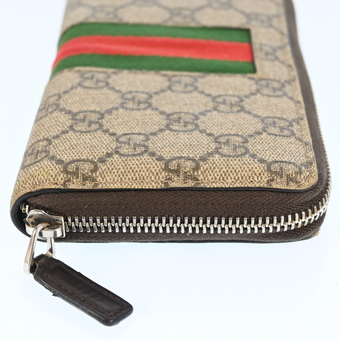 Gucci Sherry Line Zip Roud Long Wallet