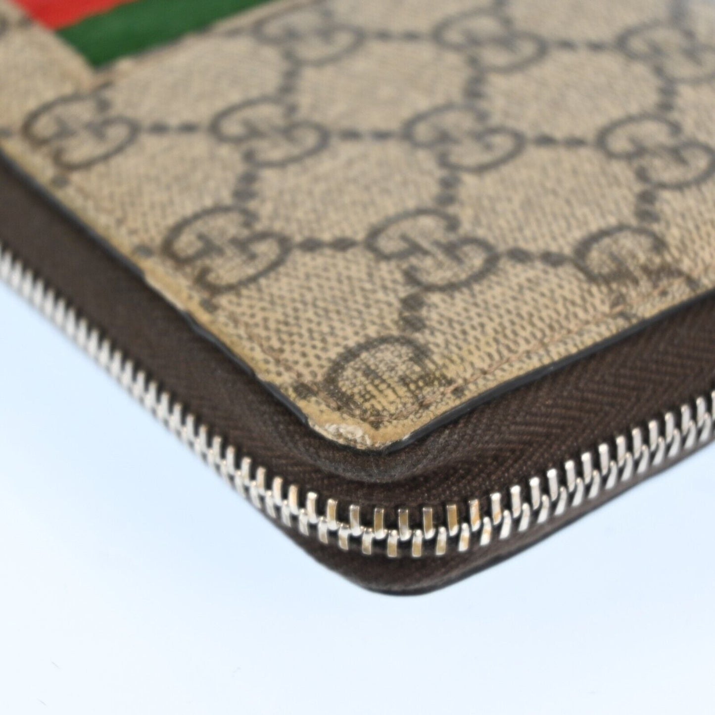 Gucci Sherry Line Zip Roud Long Wallet