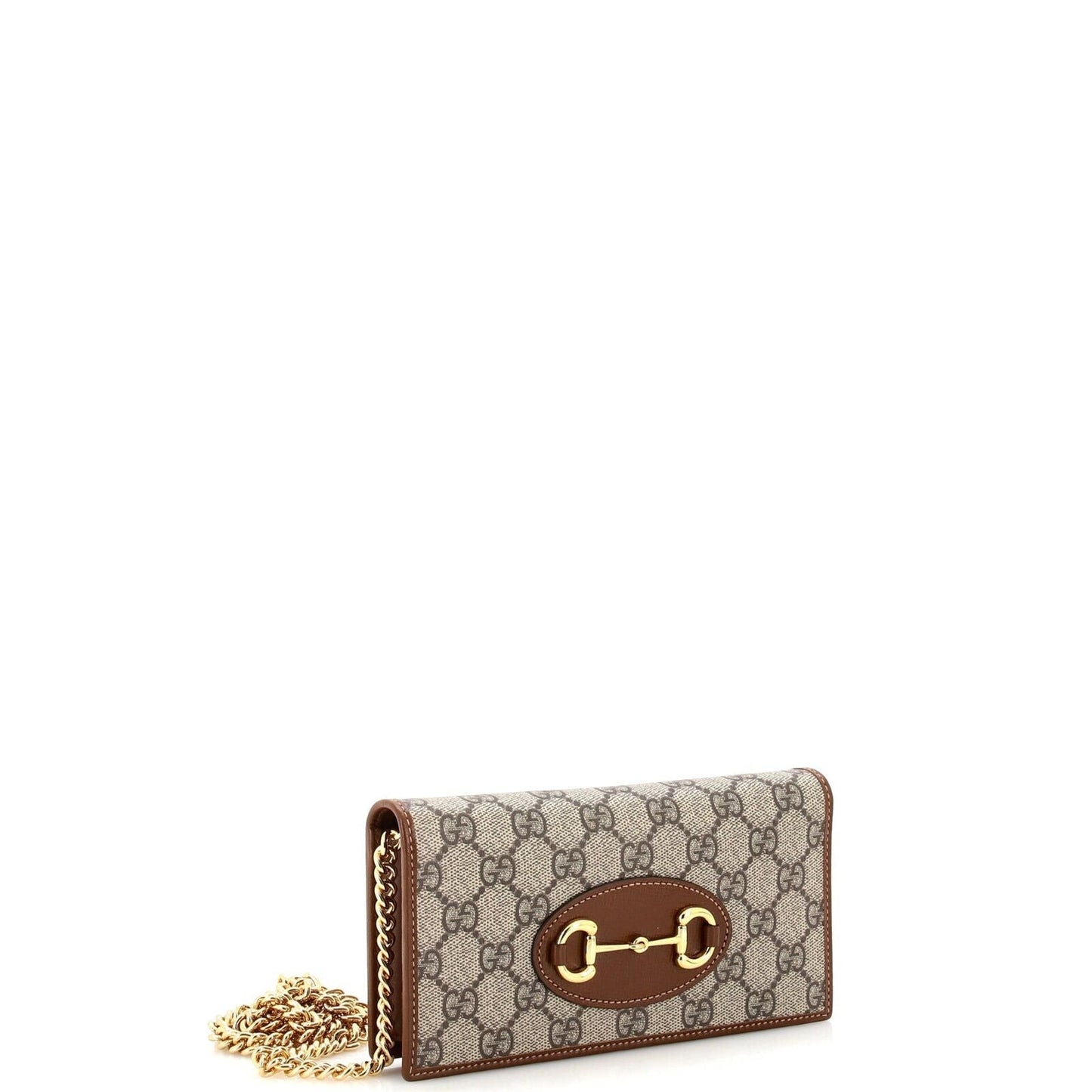 Gucci Horsebit Chain Wallet Gg Coated