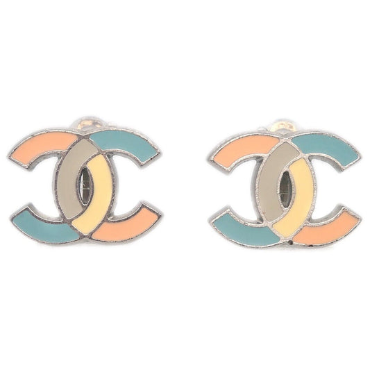 Chanel Cc Earrings Clip-On Multicolor