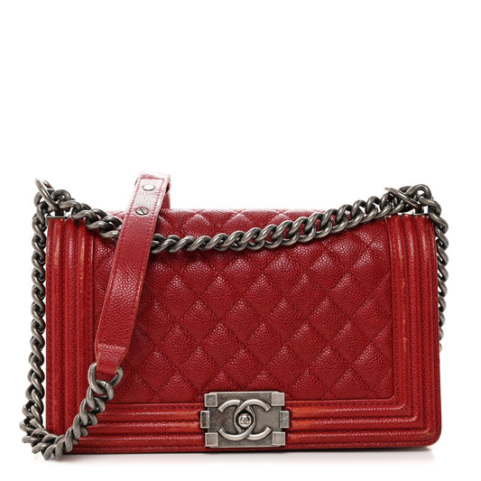 Chanel Caviar Quilted Medium Boy Flap