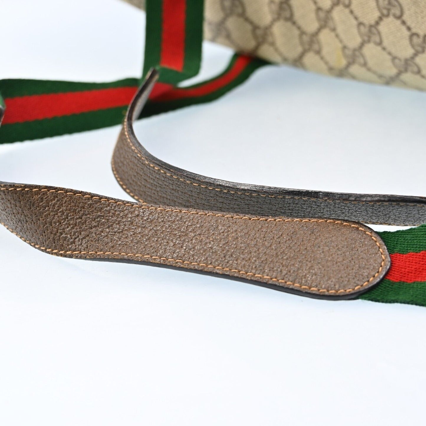 Gucci Web Sherry Line Boston Bag Pvc