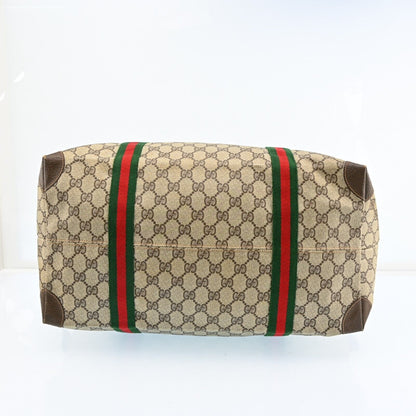 Gucci Web Sherry Line Boston Bag Pvc