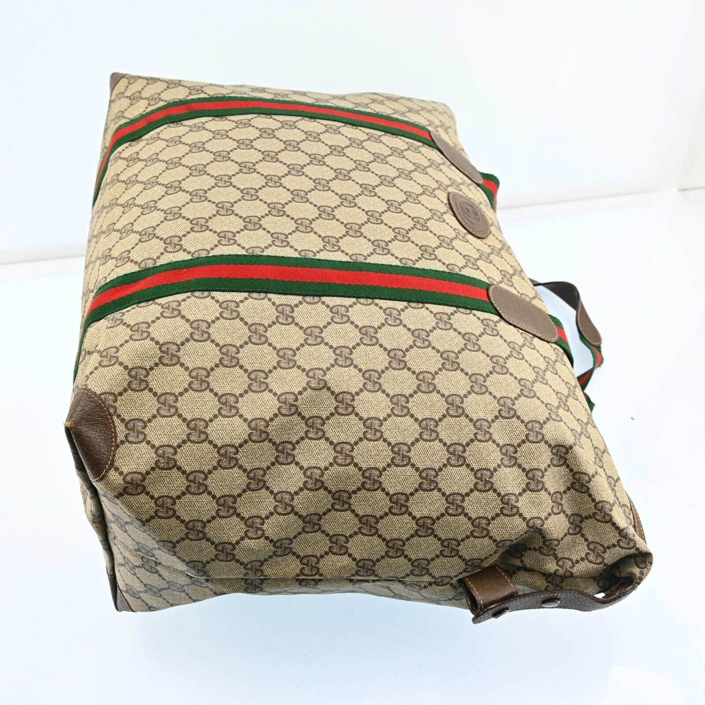 Gucci Web Sherry Line Boston Bag Pvc