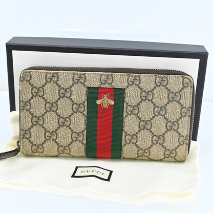 Gucci Sherry Line Zip Roud Long Wallet