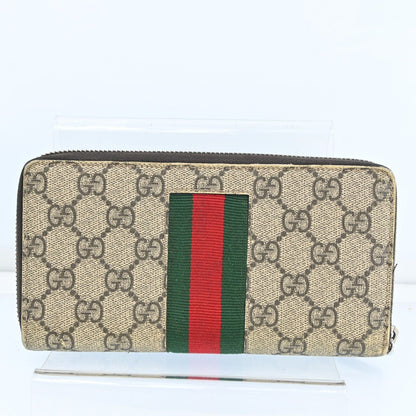 Gucci Sherry Line Zip Roud Long Wallet