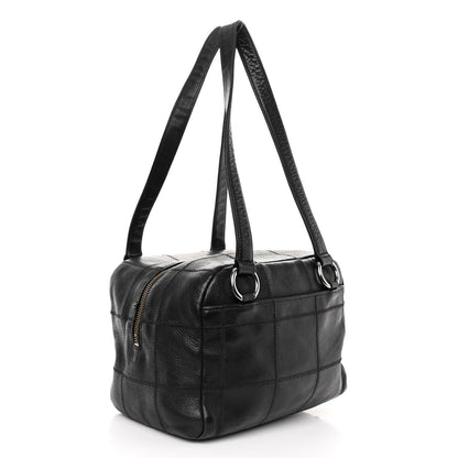 Chanel Caviar Square Stitched Bowler