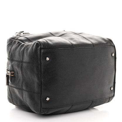 Chanel Caviar Square Stitched Bowler