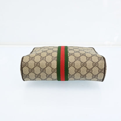 Gucci Web Sherry Line Clutch Bag Gg Pvc