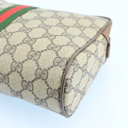 Gucci Web Sherry Line Clutch Bag Gg Pvc