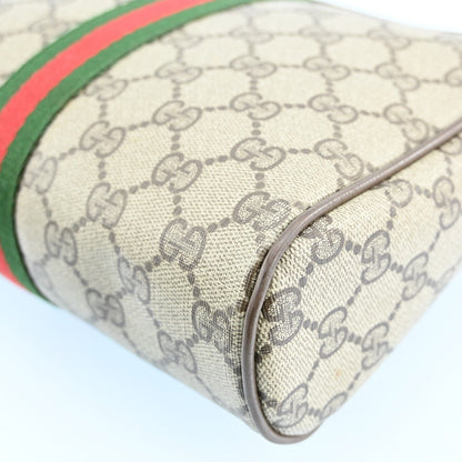 Gucci Web Sherry Line Clutch Bag Gg Pvc