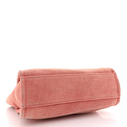 Chanel Canvas Mini Deauville Tote Red