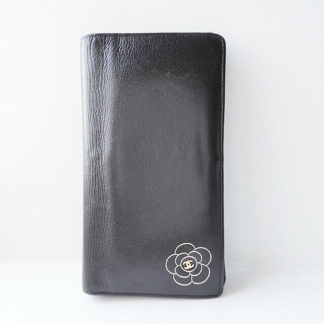 Chanel Camellia - Black Leather