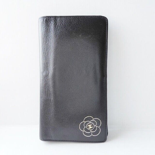 Chanel Camellia - Black Leather