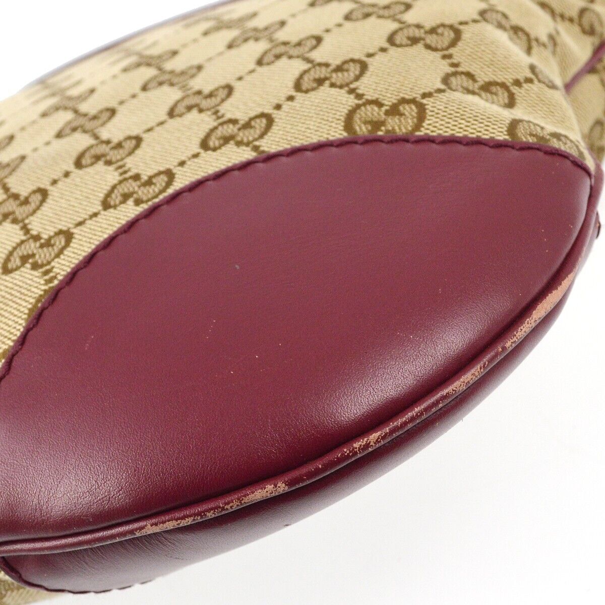 Gucci Beige Bordeaux Gg Crossbody Bag