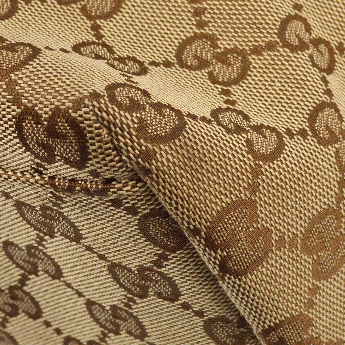 Gucci Beige Brown Sherry Gg Tote Handbag