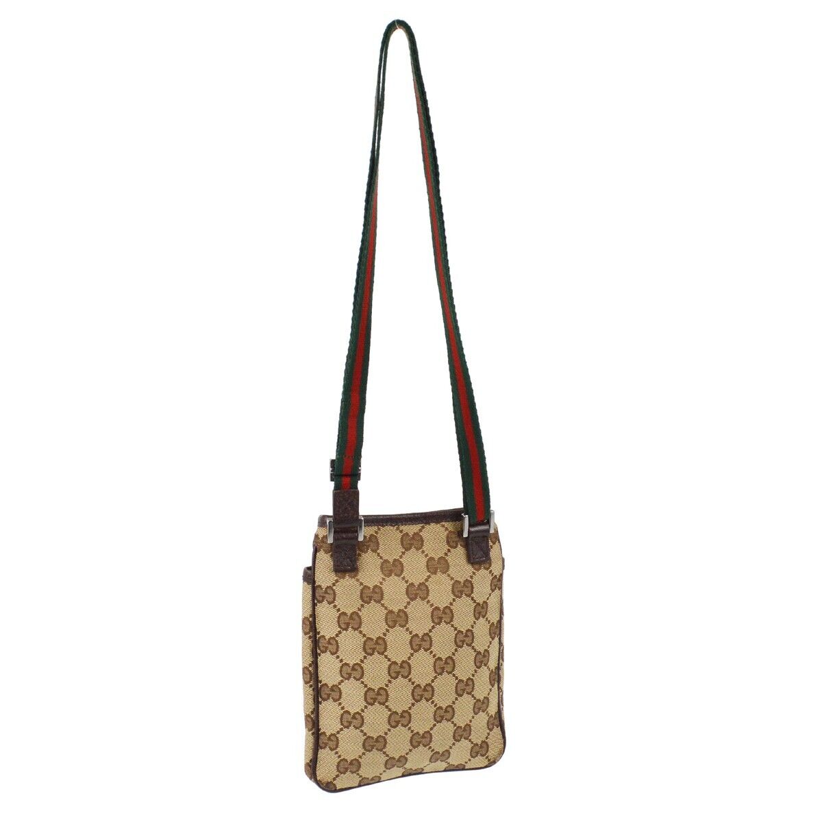 Gucci Beige Brown Sherry Gg Crossbody