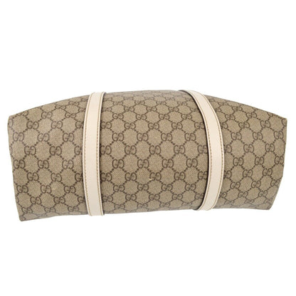 Gucci Gray White Gg Tote Handbag