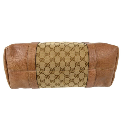 Gucci Beige Brown Gg Tote Handbag