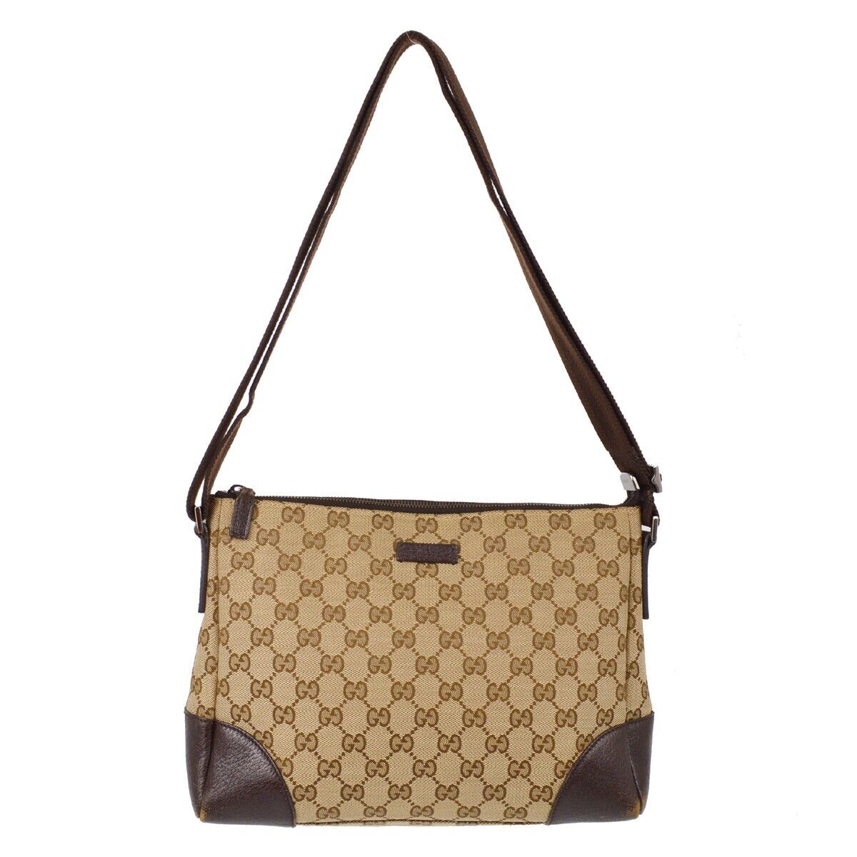 Gucci Beige Brown Gg Shoulder Bag