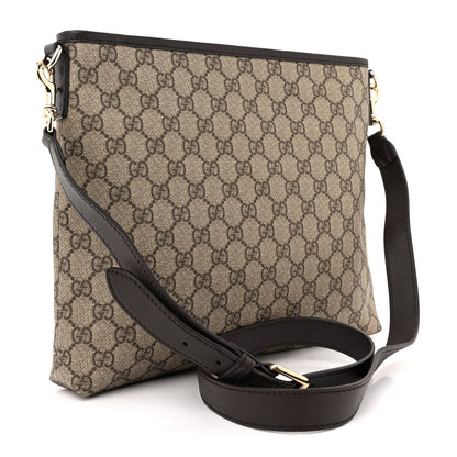 Gucci Gg Supreme Web Flat Messenger Bag