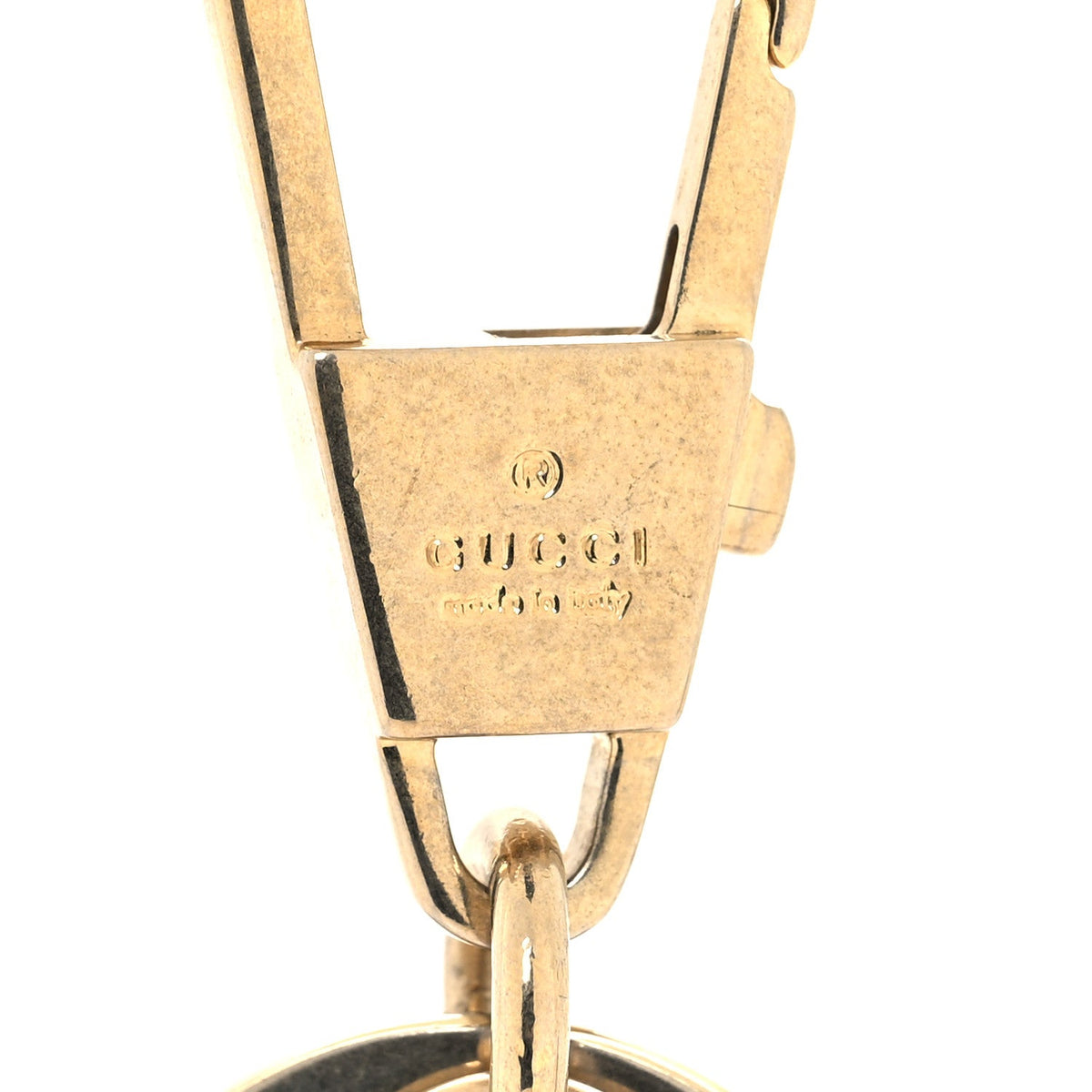 Gucci Torchon Double G Key Chain Gold