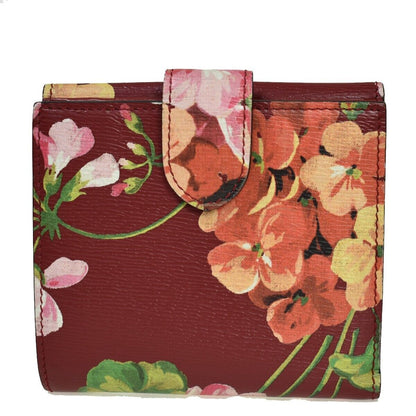 Gucci Logo Blooms Bifold Wallet Purse