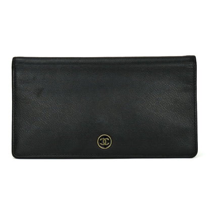 Chanel Coco leather long wallet