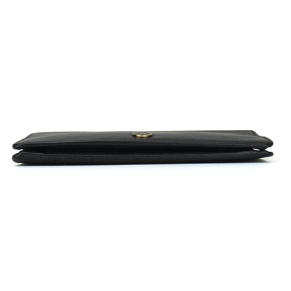 Chanel Coco leather long wallet