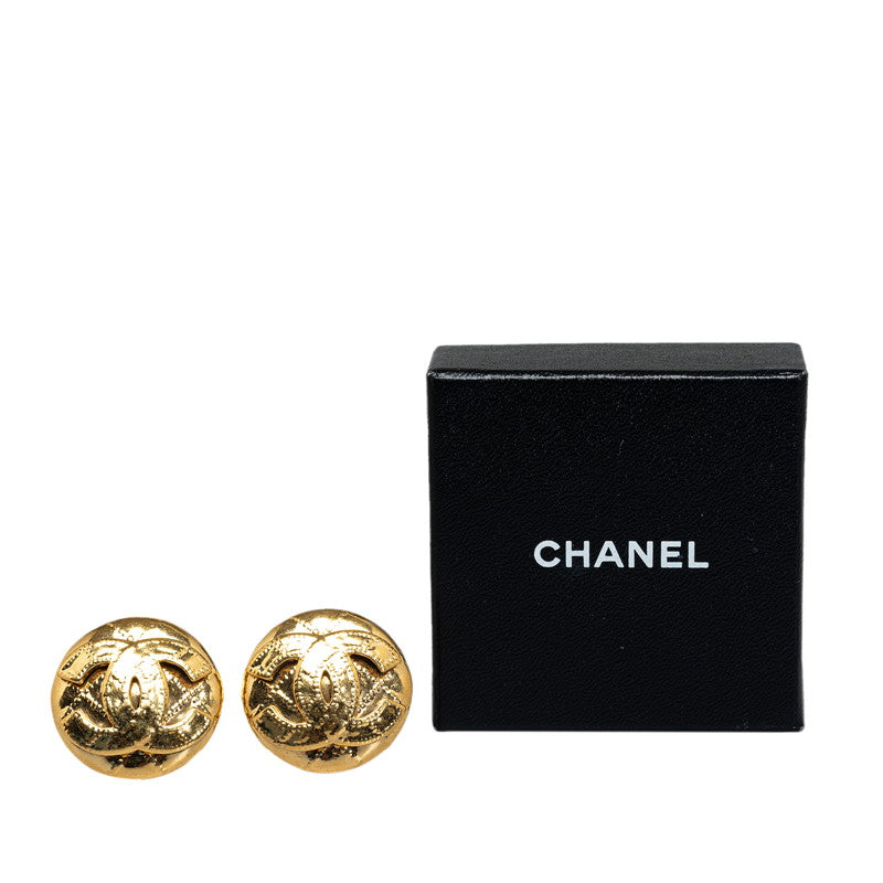 Chanel Vintage Coco Big Stitch Earring G   Chanel