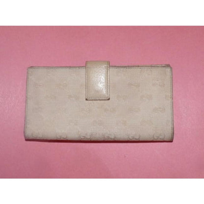 Gucci White Guccissima Print Leather XL Eclipse Wallet