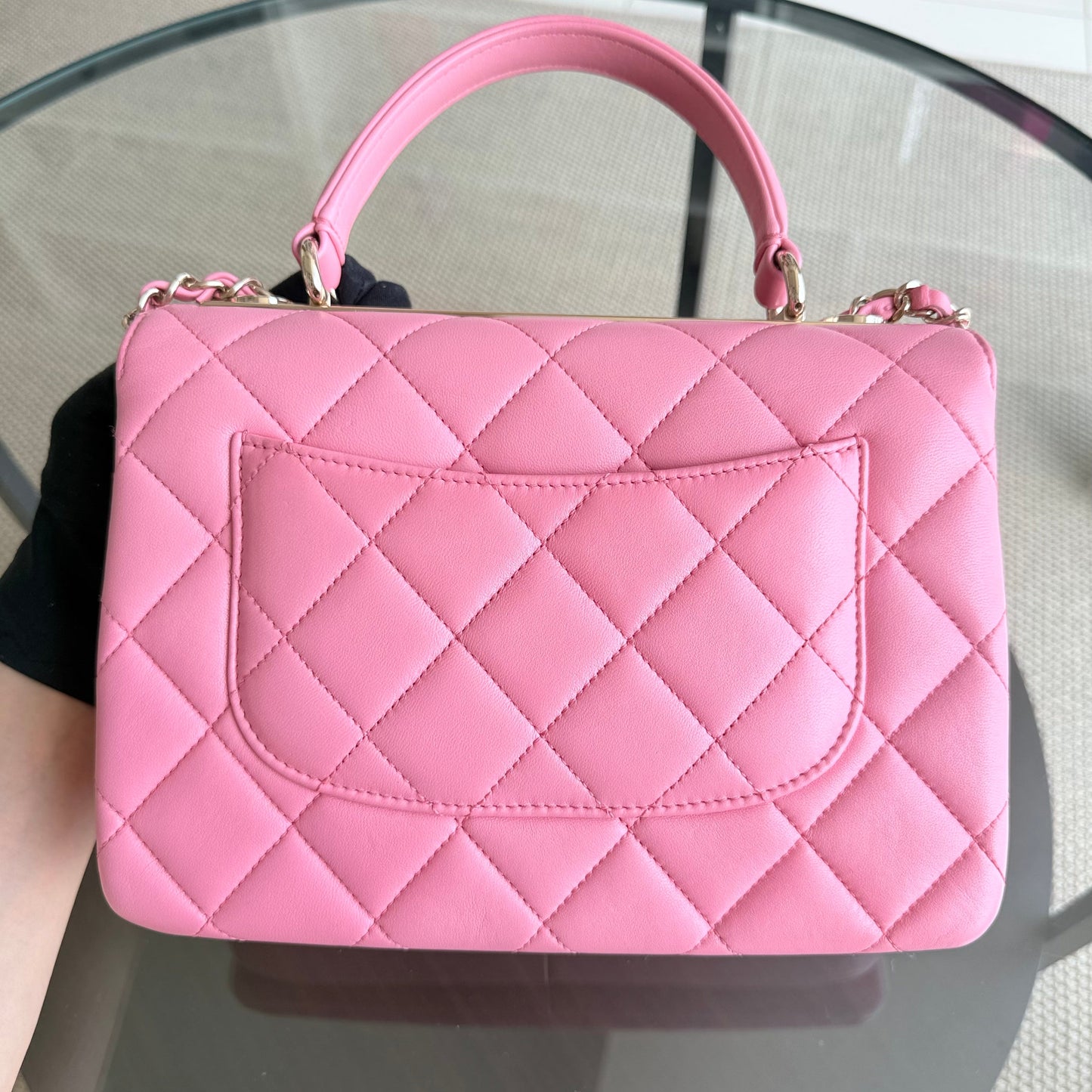 Chanel Trendy CC Small - Quilted Lambskin Light Pink Gold Hardware Series 30